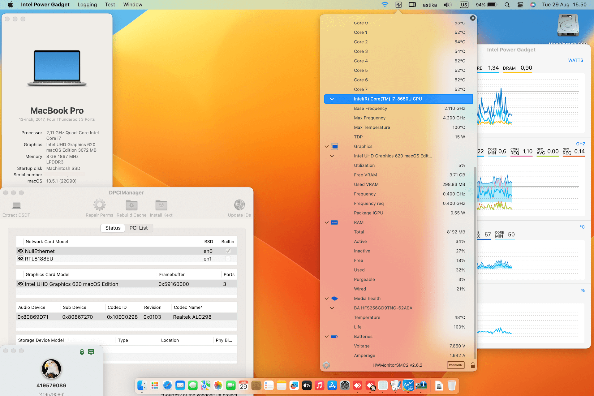 Microsoft Surface Book 2 2nd [KabyLake R   Intel UHD 620 + I2C]   OpenCore 1